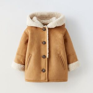 Zara Double Faced Hooded Coat